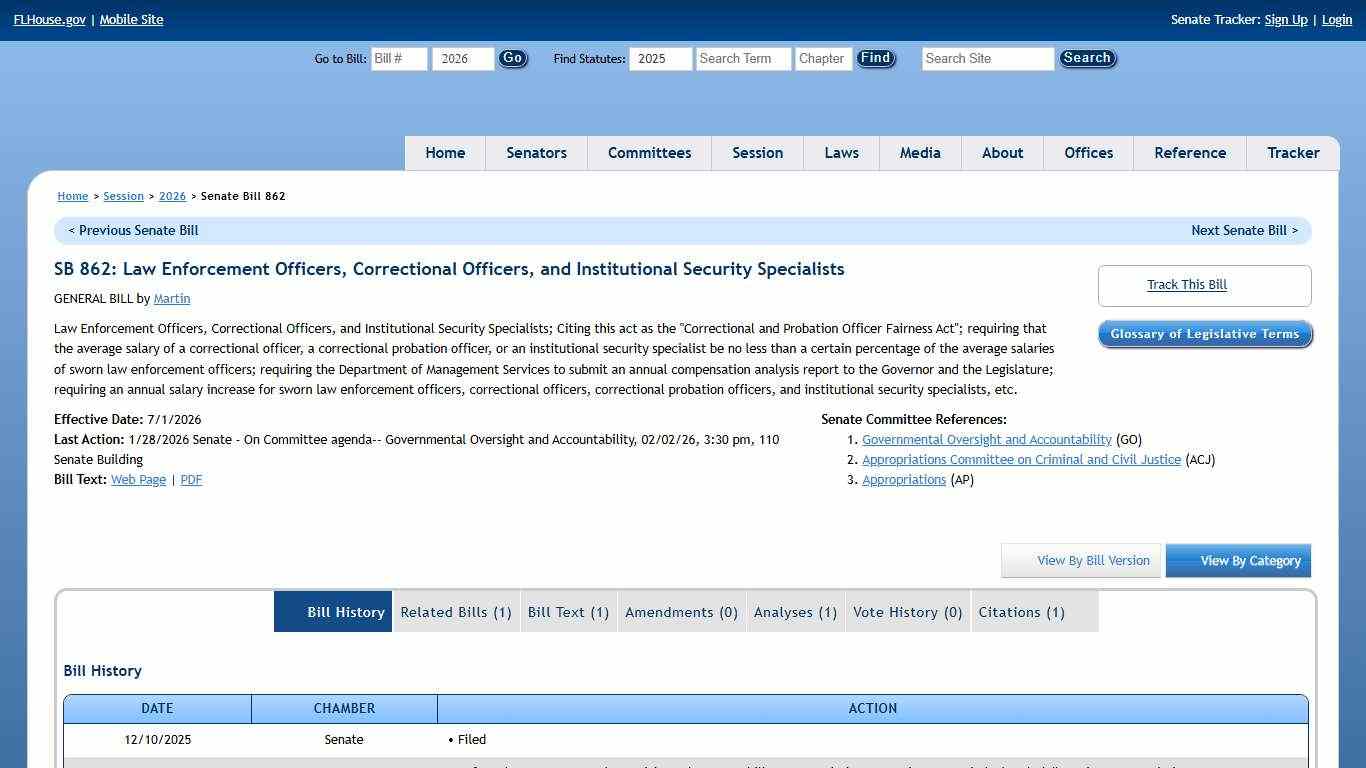 Senate Bill 862 (2026) - The Florida Senate